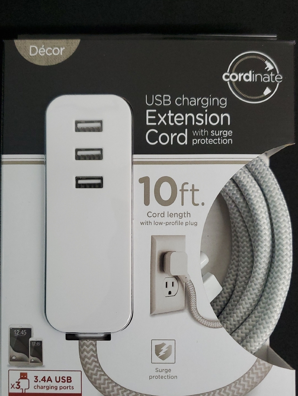 USB CHARGING EXTENSION CORD